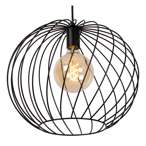 Lucide DANZA - Suspension - Ø 40 cm - 1xE27 - Noir - détail 1